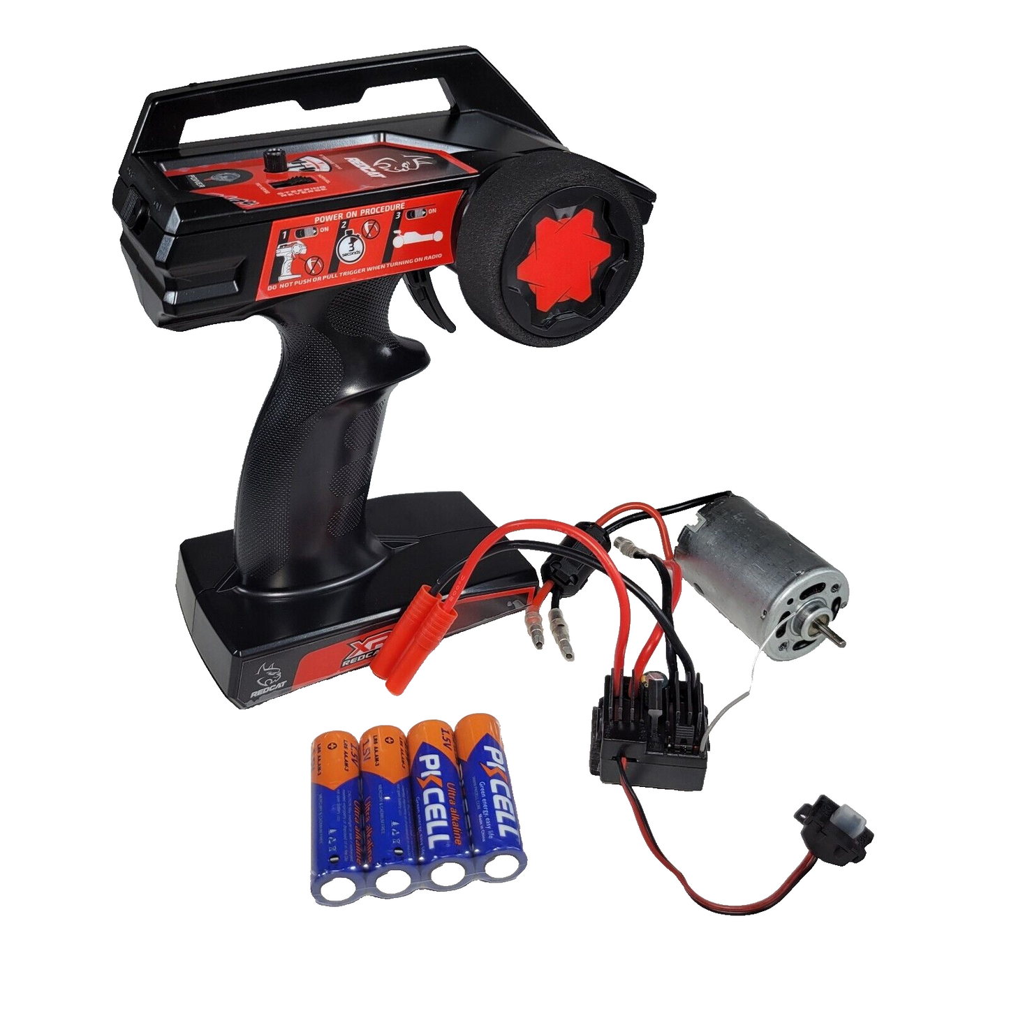 Redcat Racing Piranha ESC & Receiver Combo Remote Transmitter 540 Brushed Motor