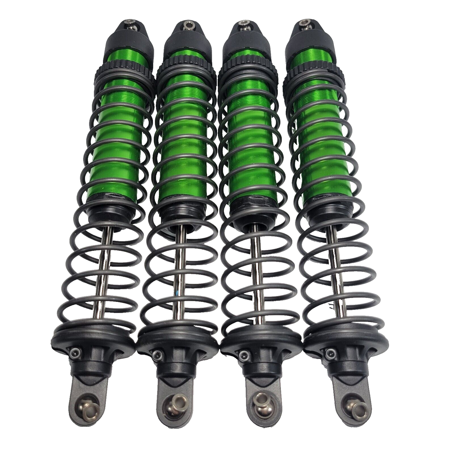 Fits Traxxas X-Maxx 8s Shocks GTX Green Aluminum Front & Rear + Springs 7761G 6S