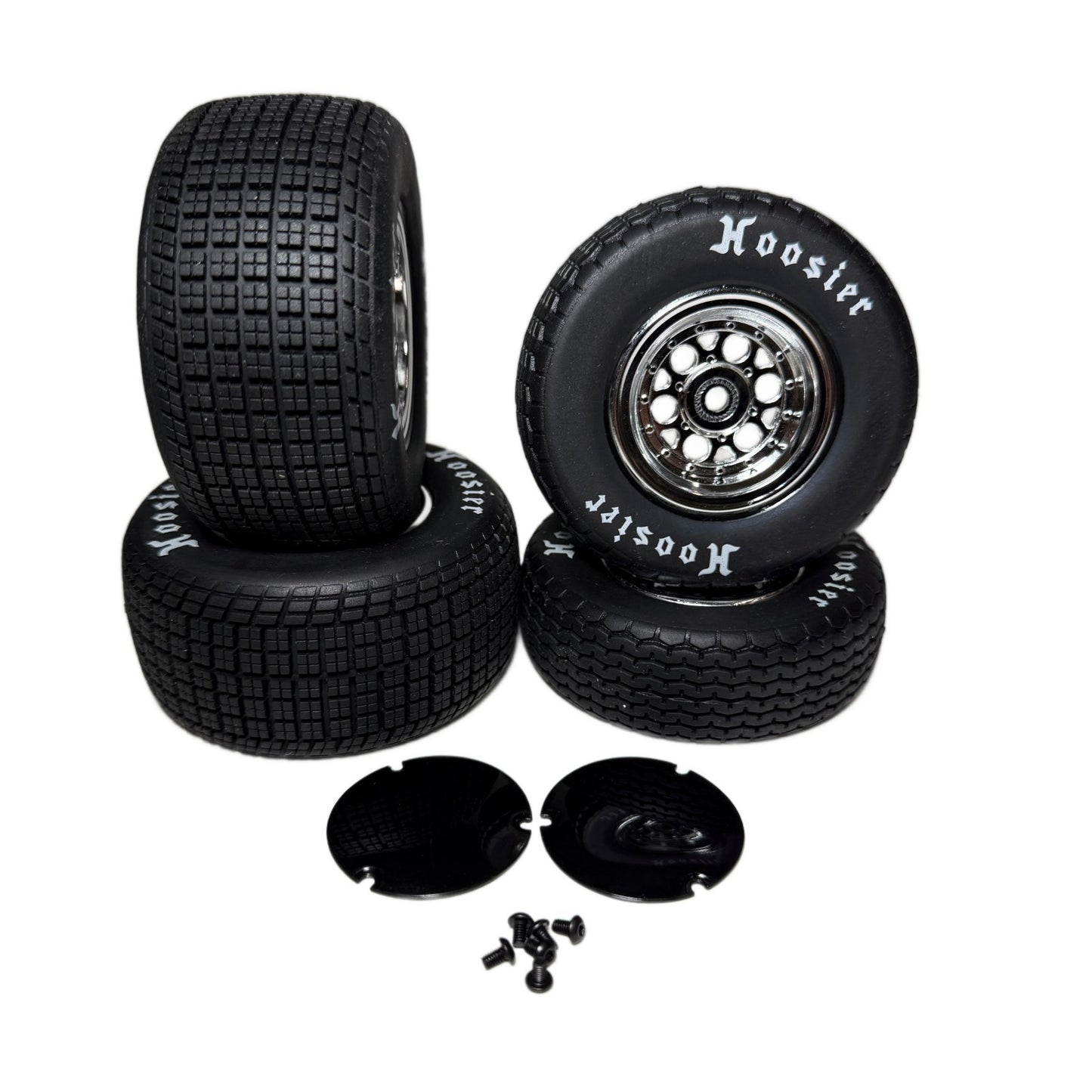 Losi 22s Sprint Hoosier Soft Tires & Wheels 12mm Front & Rear LOS-2442 LOS-2430