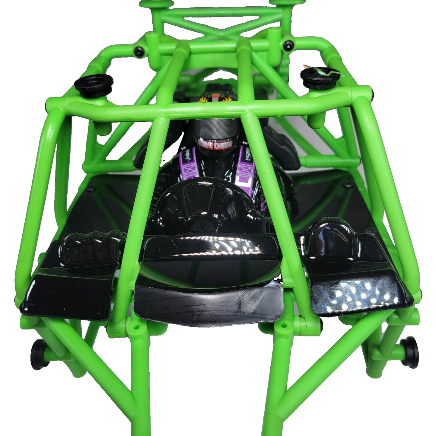 Losi LMT Grave Digger 1/8th Green Roll Cage & Driver Complete Set LOS241027