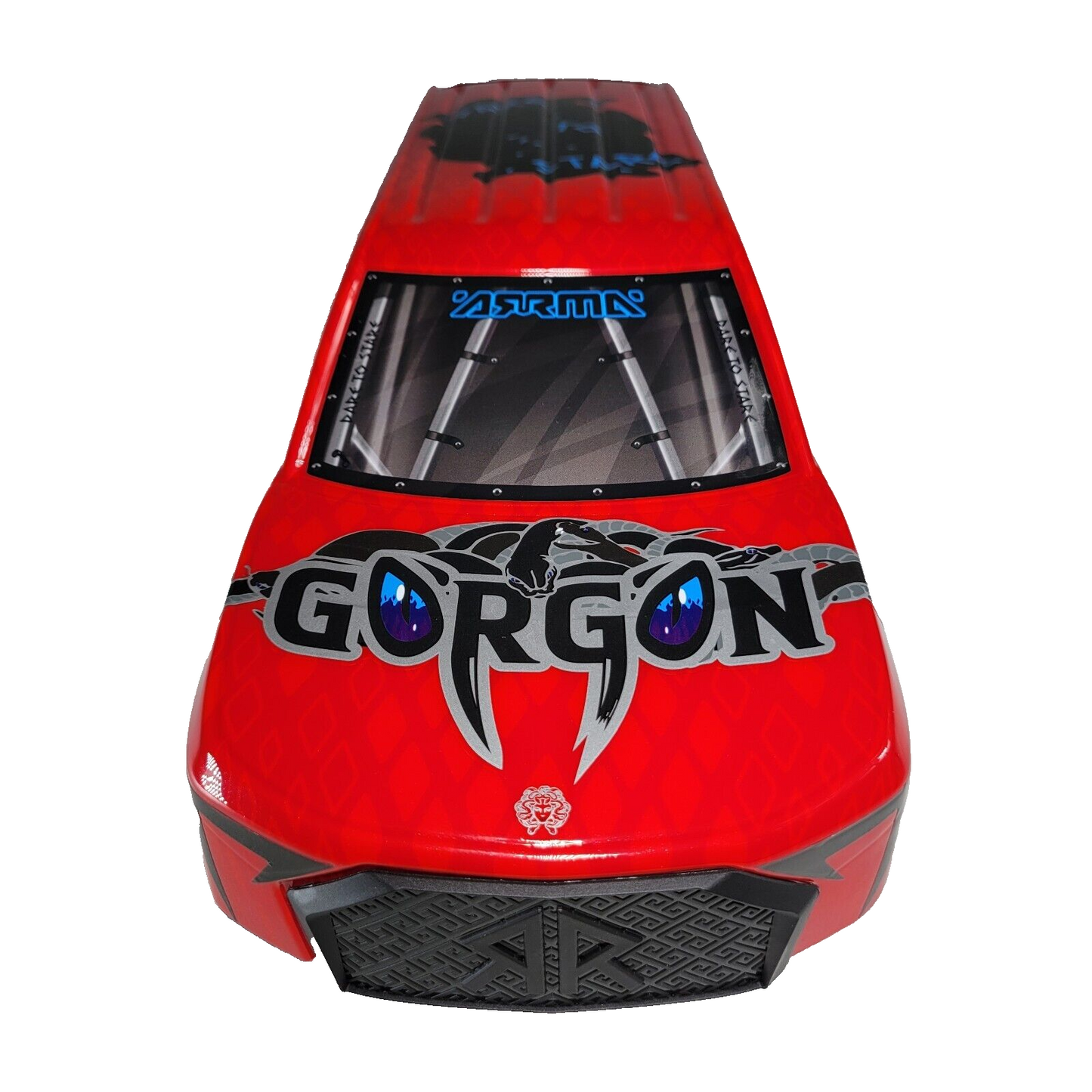 Arrma Gorgon Red Blue Black Body Shell Lid Factory Painted Decaled ARA402351