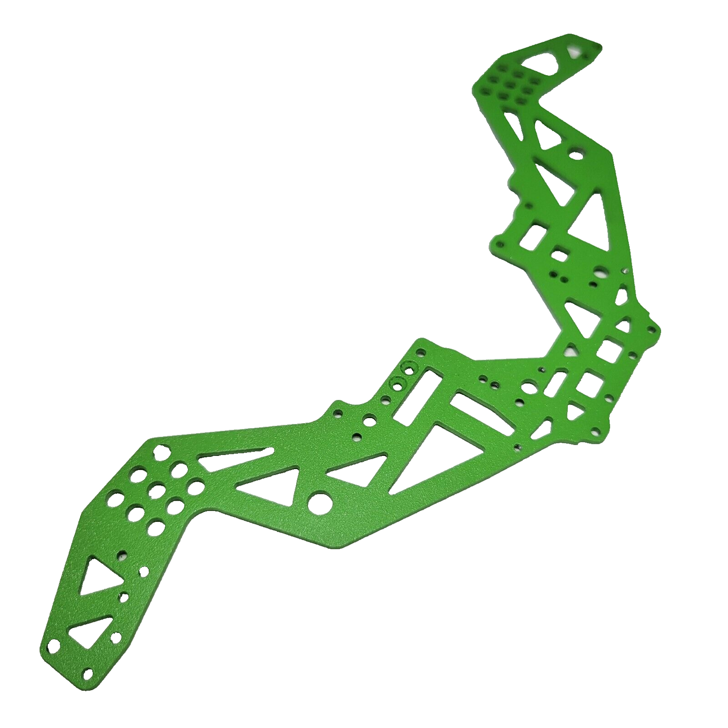 Losi Mini Lmt 1/18 Chassis Side Plates Frame Green Aluminum GraveDigger 211052