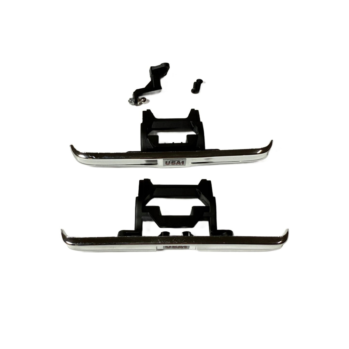 Fits Traxxas Trx-4M High Trail K10 Bumpers Chrome Tow Hitch & Mounts 1/18
