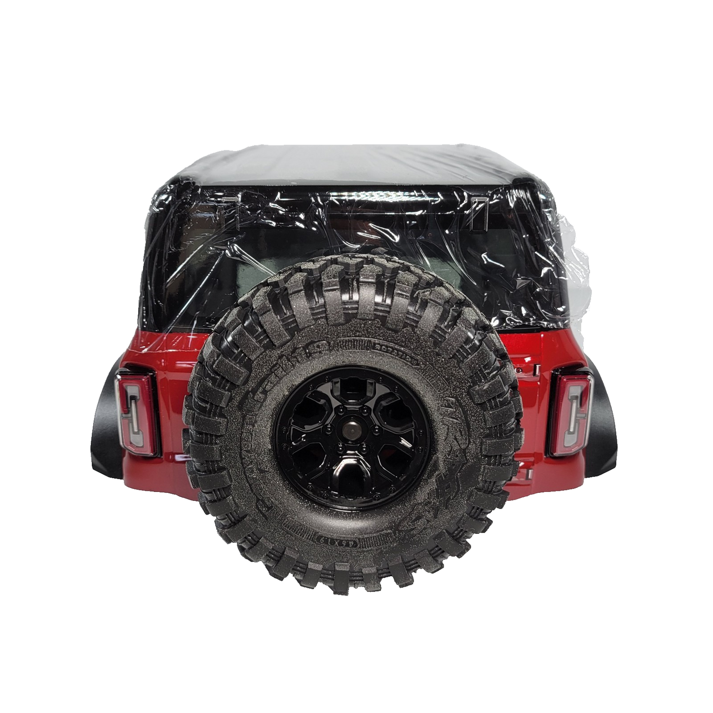 Fits Traxxas TRX-4 Ford Bronco 2021 RED Body Painted Mounts Latch & Spare Tire