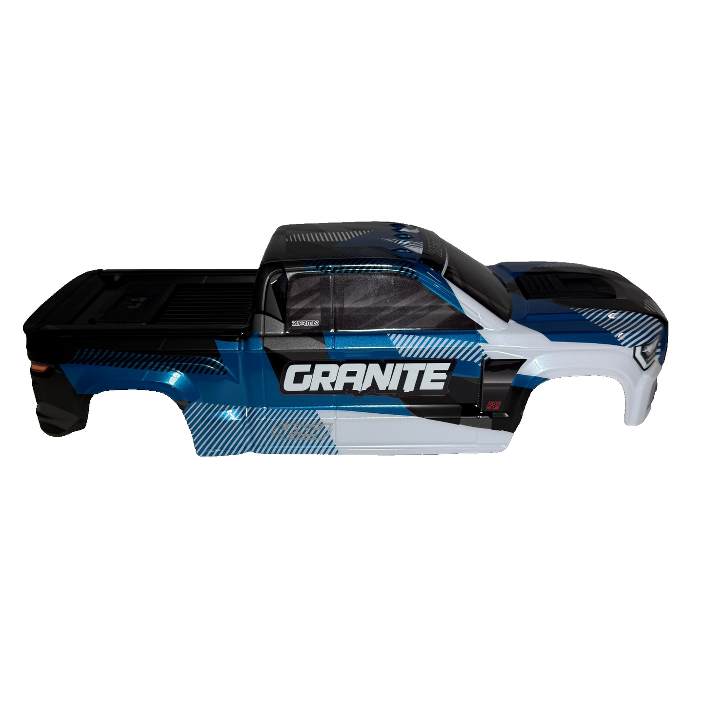 Arrma Granite 4x4 223s V4 CLIPLESS Body Shell Blue Black White Factory Painted