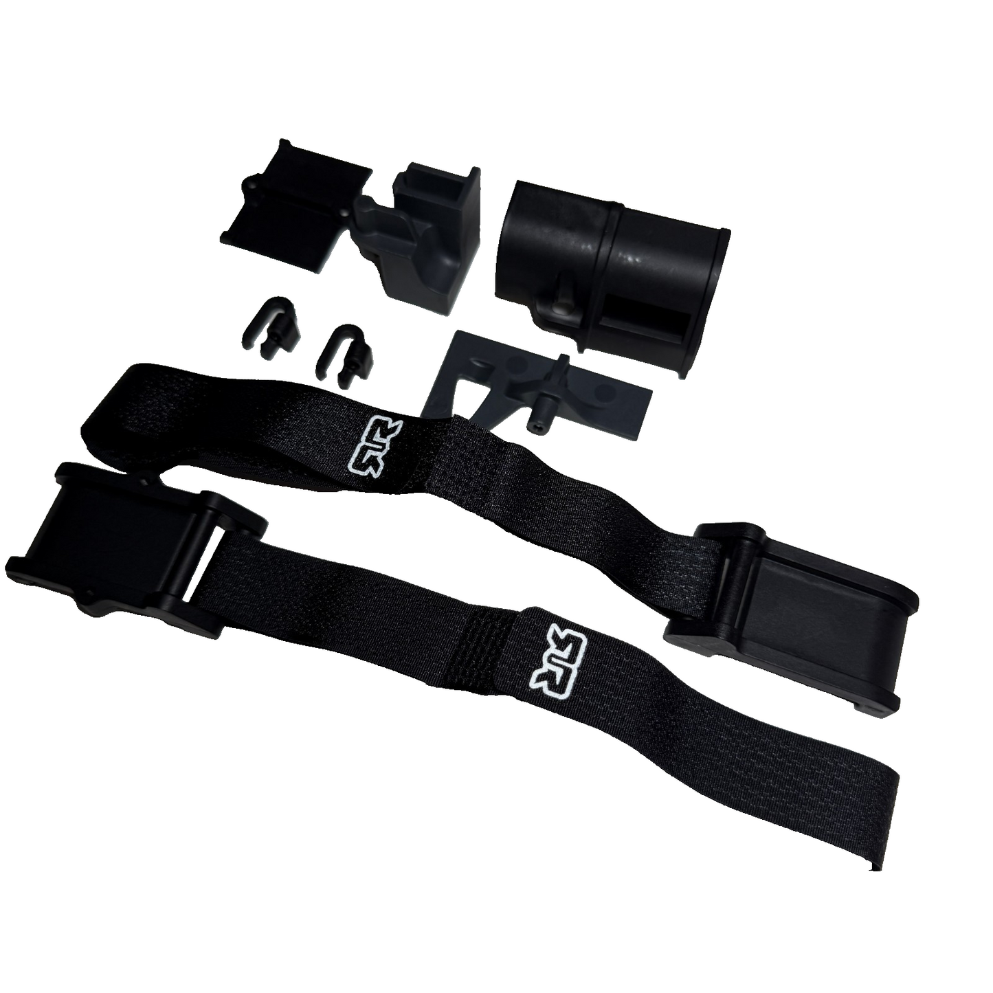 Arrma Granite 4x4 223s V4 Receiver Box & Servo Mount Chassis Mud Guards Straps