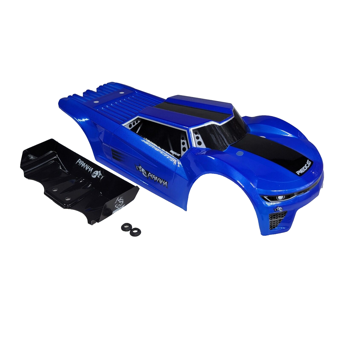 Redcat Racing Piranha TR10 Body Shell Blue & Spoiler / Wing Factory Painted
