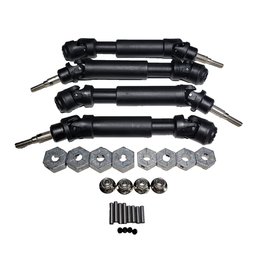 Arrma Senton 4x4 BLX V4 Driveshafts 14mm & 12mm Hexes Axle Stubs Nuts Vorteks V4