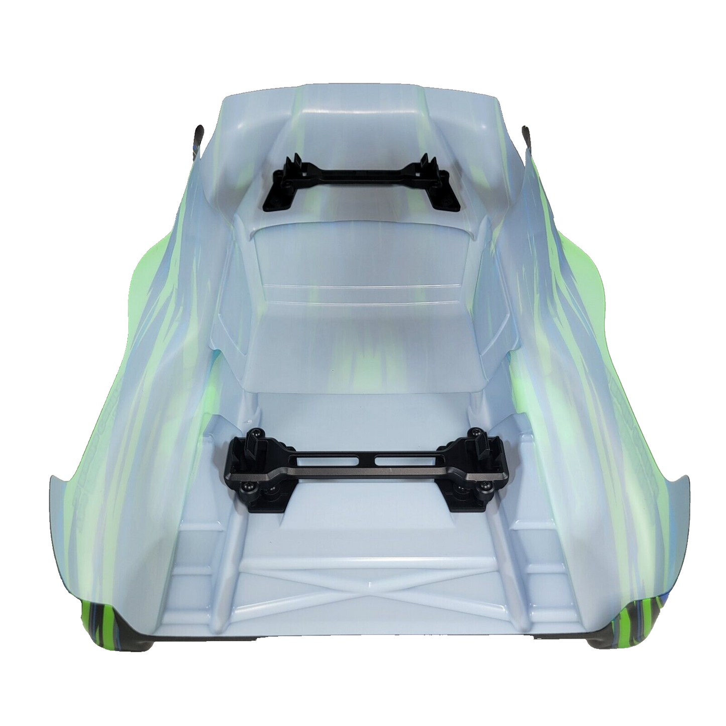 Fits Traxxas Slash 4x4 BL-2s Green Black Body w/ Clipless Mounts 4wd 2wd VXL XL5