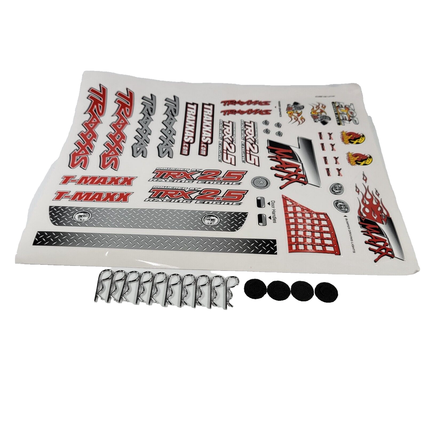 Fits Traxxas T-Maxx 2.5 Red Yellow Black Factory Painted Body Decal Tmaxx 4910