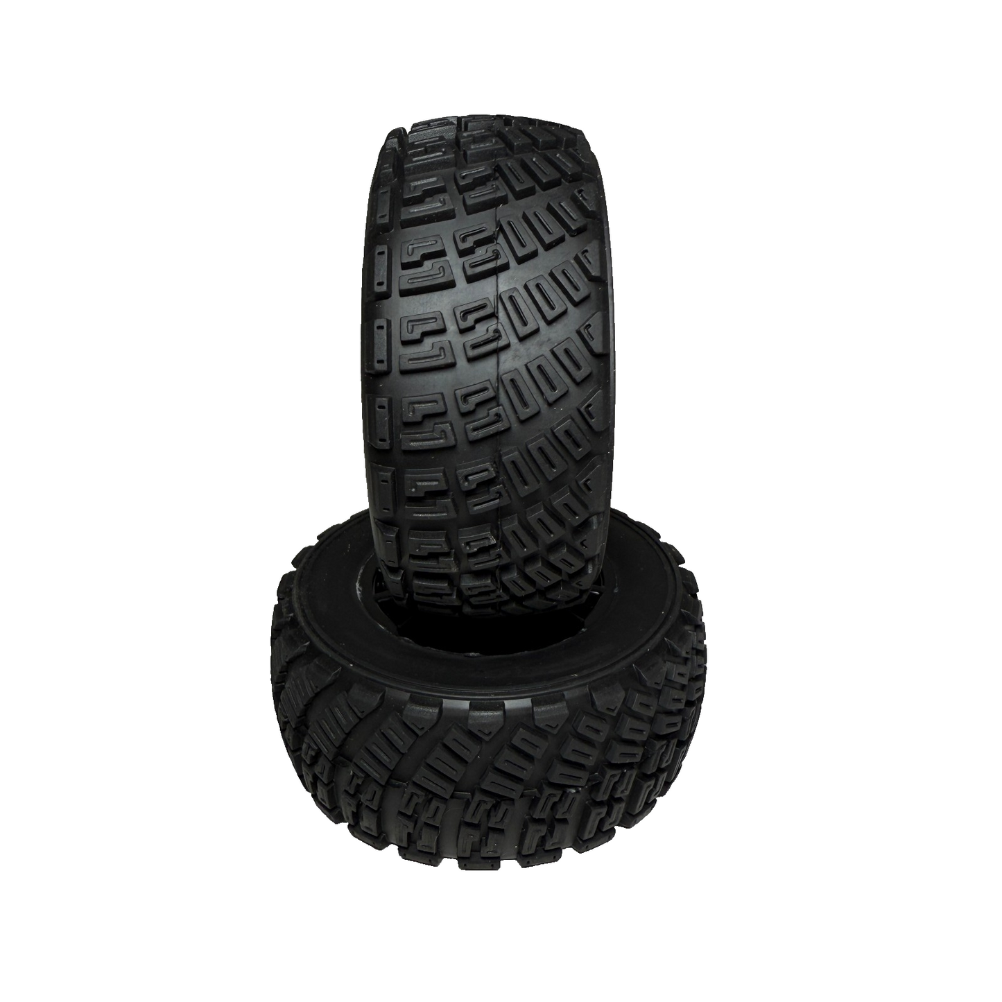 Fits Traxxas Rally 4x4 VXL Tires & 12mm Black Wheels / BL-2s 7473T
