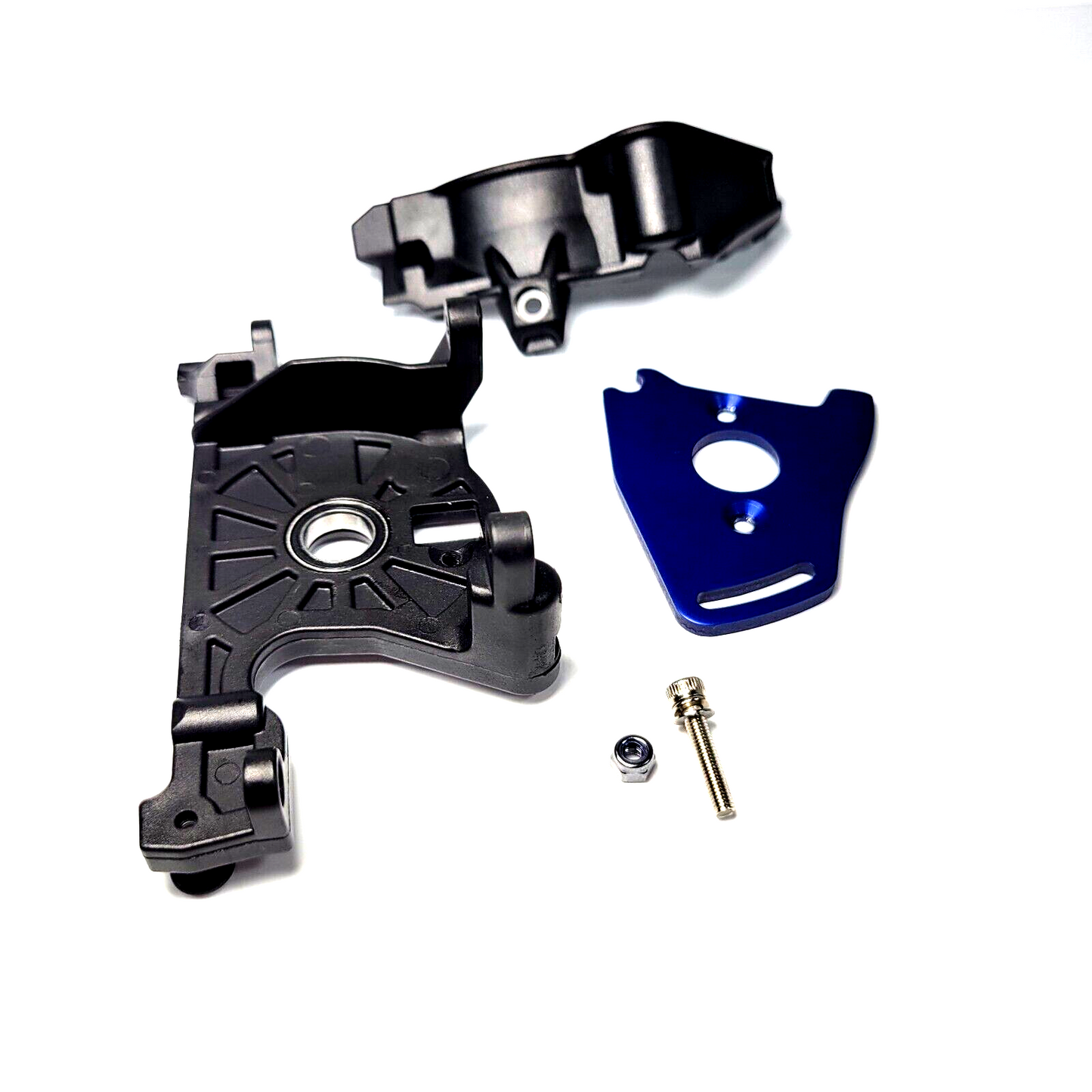 Fits Traxxas Slash Ultimate 4x4 Motor Mount, Screw & Cover LCG Chassis platinum
