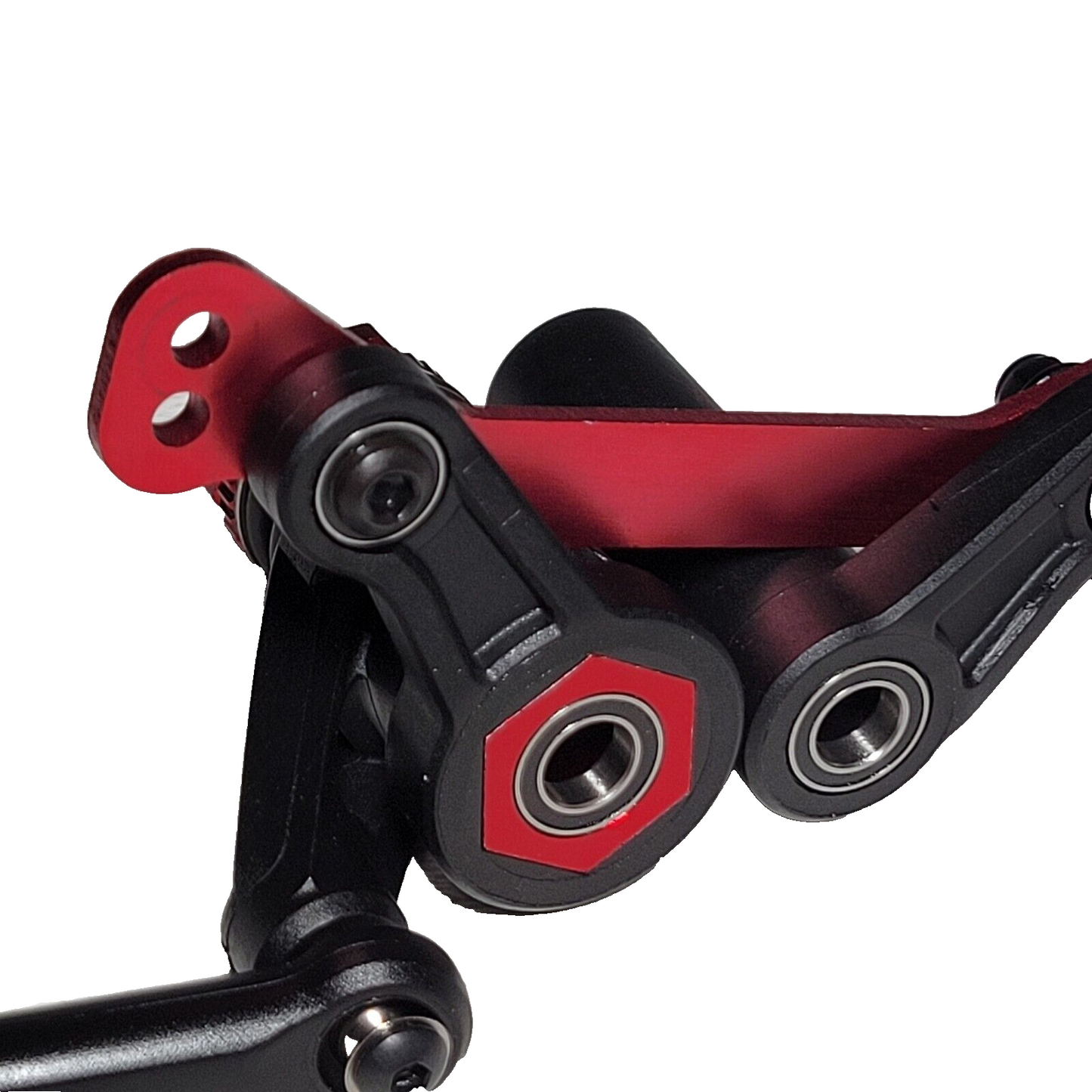 Fits Traxxas Sledge Servo Saver Steering RED Bellcrank Bearings Draglink Horn