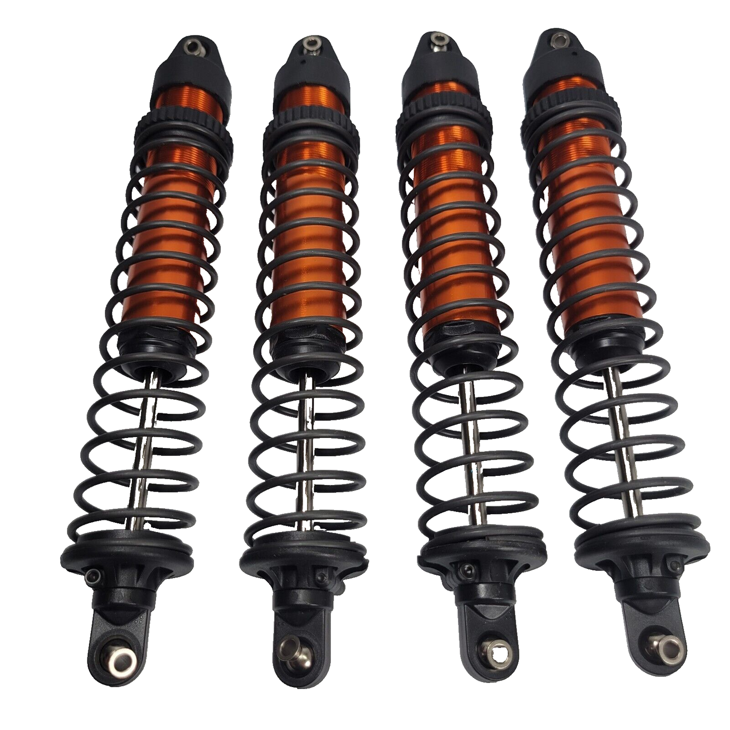 Fits Traxxas X-Maxx 8s Shocks GTX Orange Aluminum Front Rear + Springs 7761T 6S