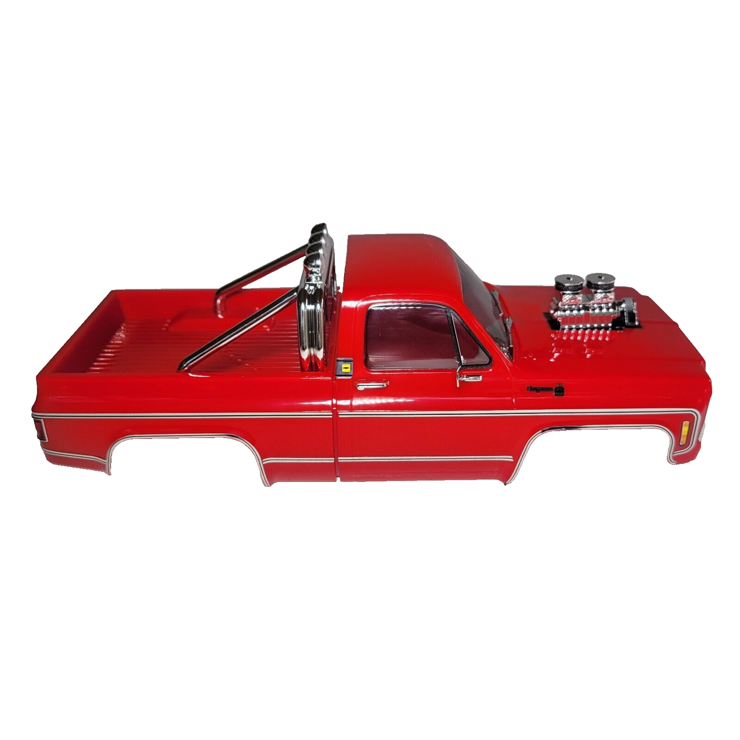 Fits Traxxas Trx-4MT K10 Monster Truck Red Body Clipless Chevy Cheyenne LED