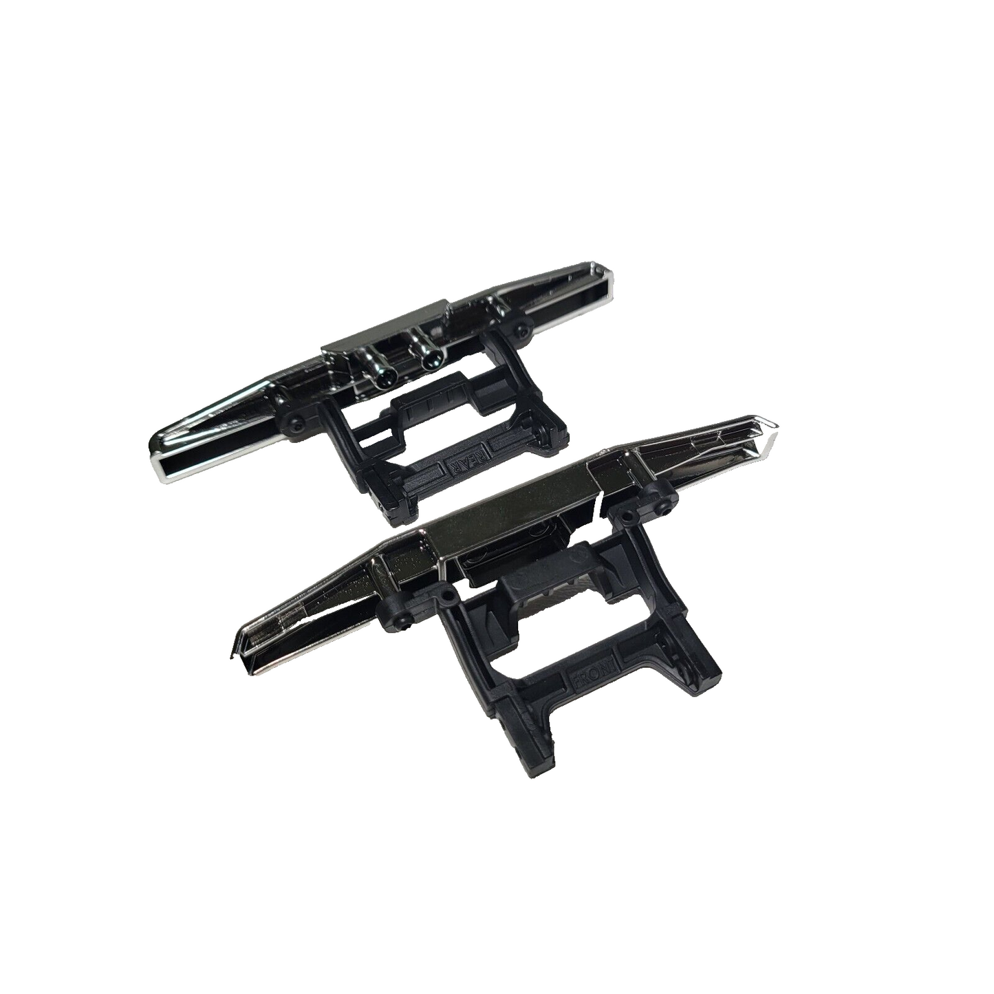 Fits Traxxas Trx-4MT K10 Bumpers Chrome & Mounts F150 Monster Truck 1/18th 9847