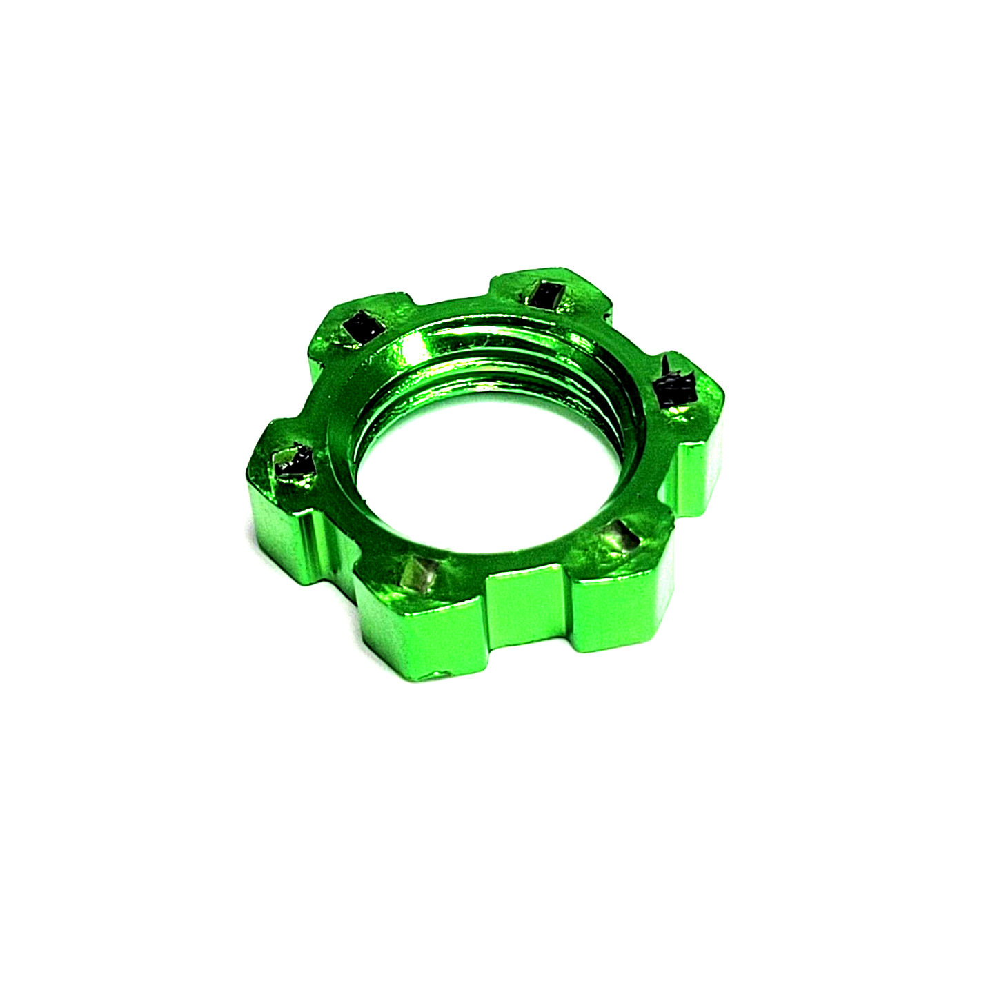 Fits Traxxas X-Maxx Wheel Hubs 17mm Green Aluminum Splined Nuts & Hex Clips 8s