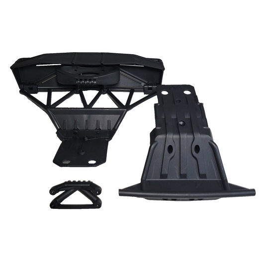 Arrma Senton 4x4 BLX 223s V4 Bumpers Loop Mounts & Skid Plate Set Front Rear