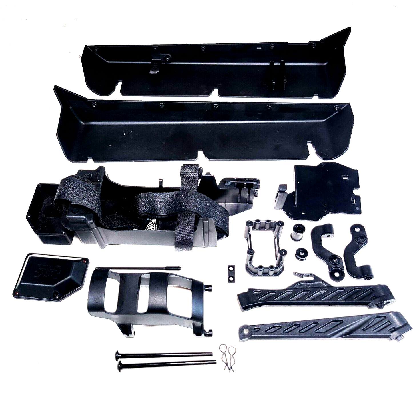 Arrma Big Rock 6s BLX Side Guards / Battery Tray / Chassis Braces Receiver Box
