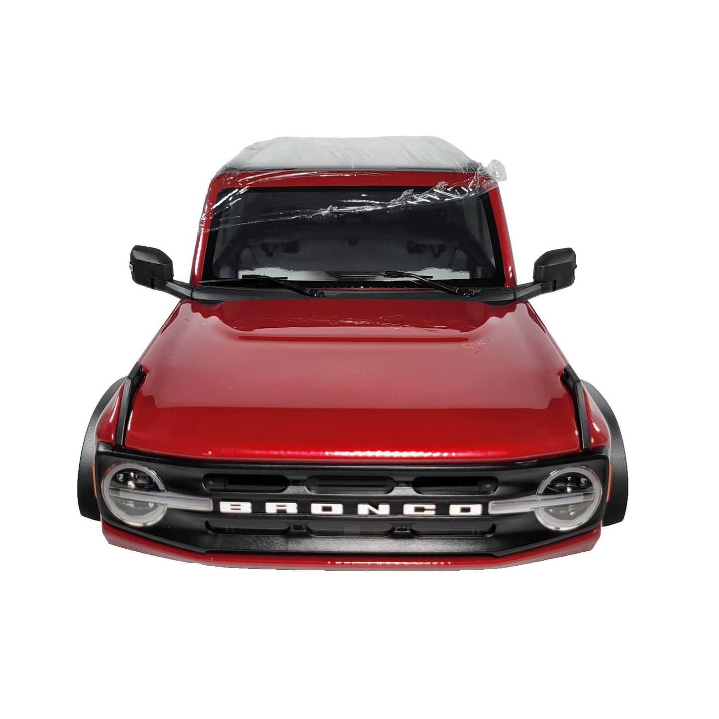 Fits Traxxas TRX-4 Ford Bronco 2021 RED Body Painted Mounts Latch & Spare Tire