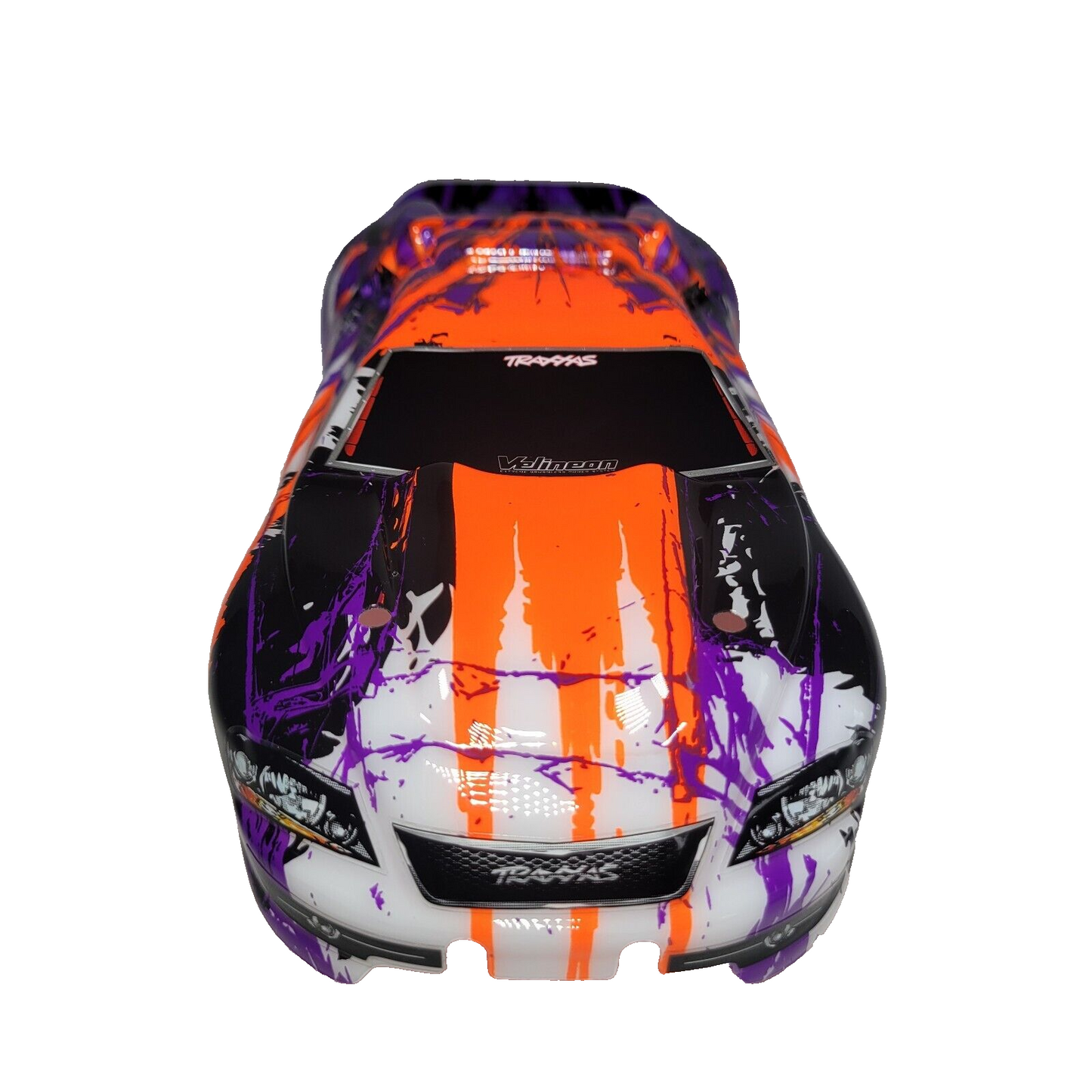 Fits Traxxas E-revo 1/16 VXL Brushless Orange Purple White Painted Body & Decals