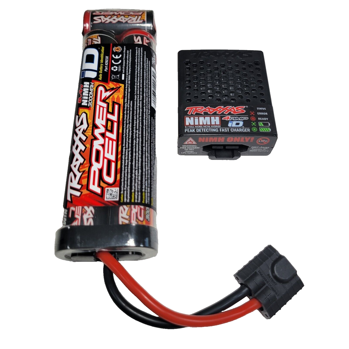 Fits Traxxas 7-Cell NIMH Battery 3000MAH 4 Amp USB-C Charger Rustler 2982 2923X
