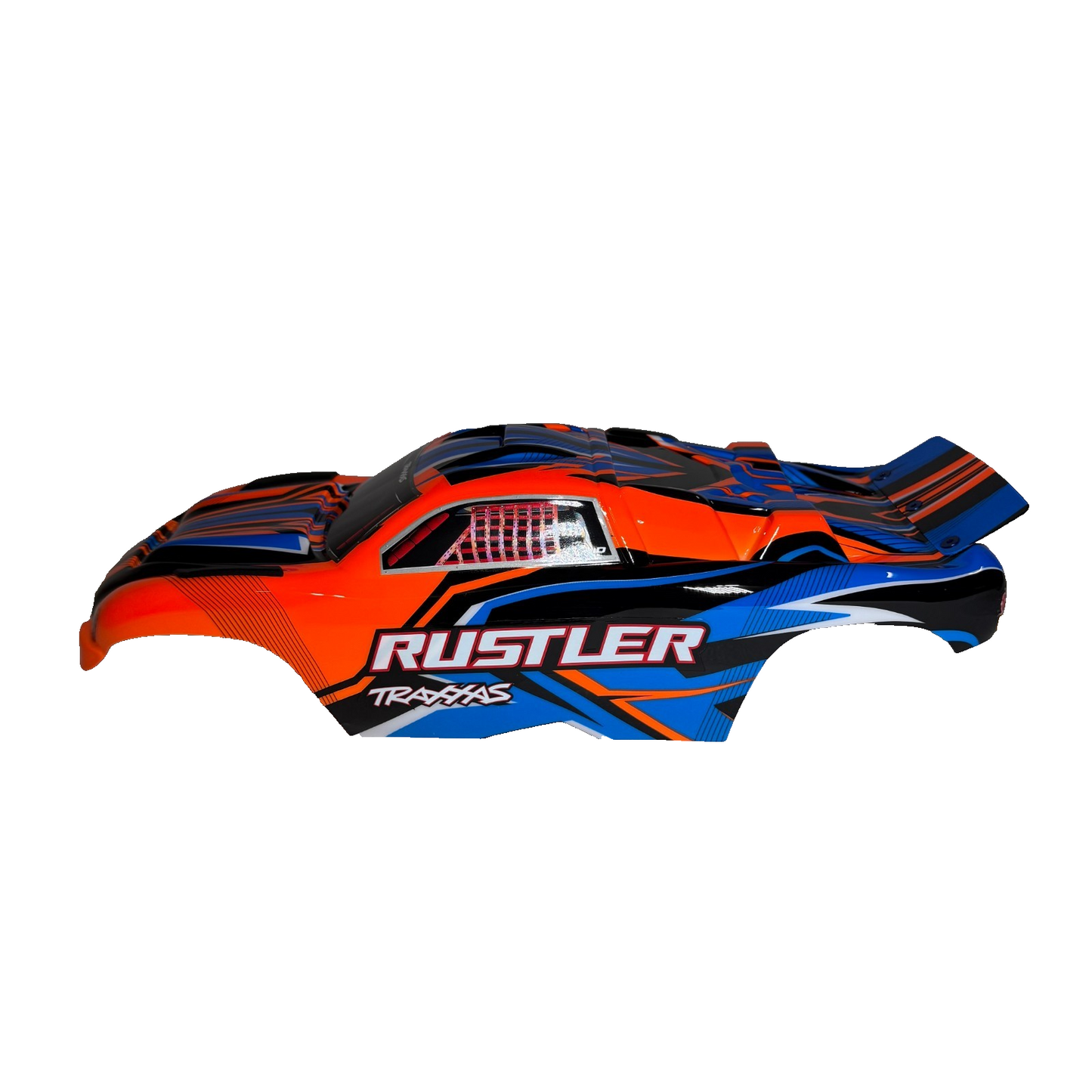 Fits Traxxas Rustler 2wd Clipless Body Factory Painted Orange Decals XL5 BL2s