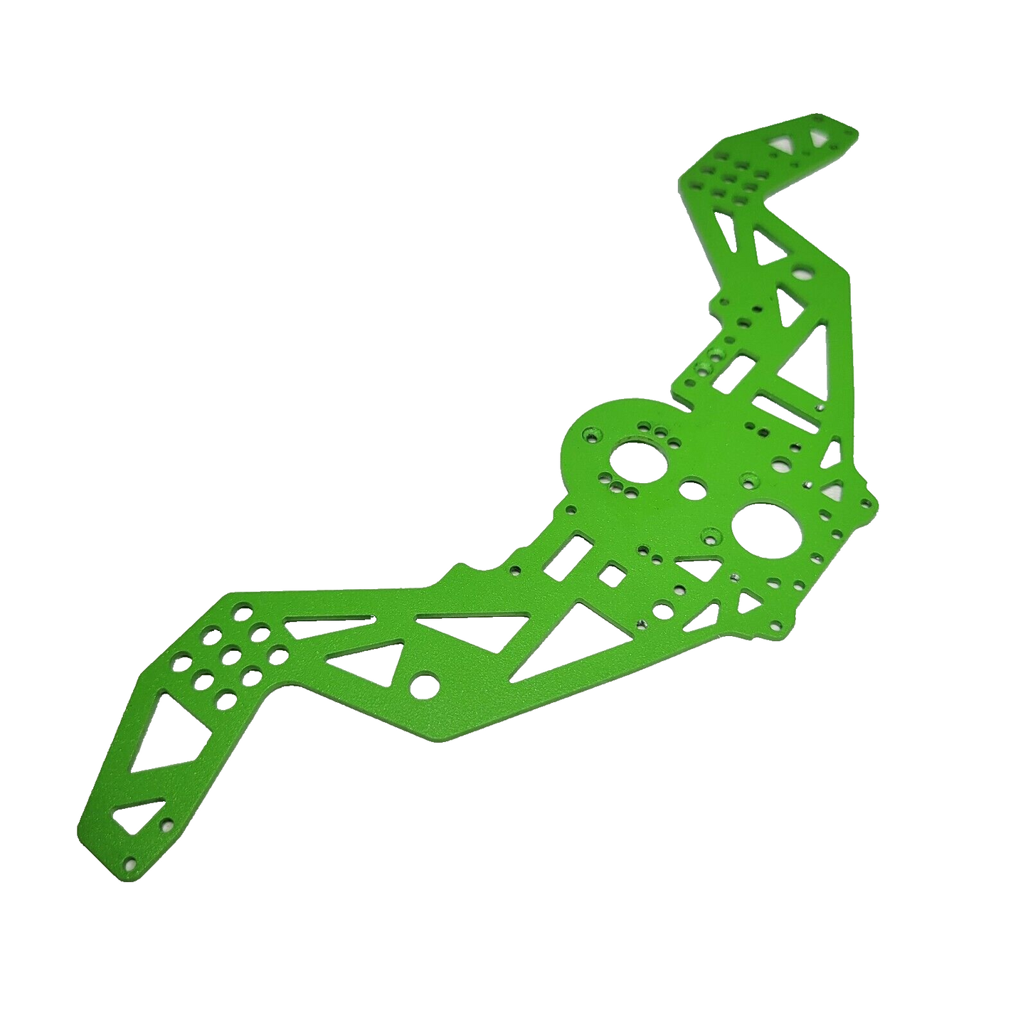 Losi Mini Lmt 1/18 Chassis Side Plates Frame Green Aluminum GraveDigger 211052