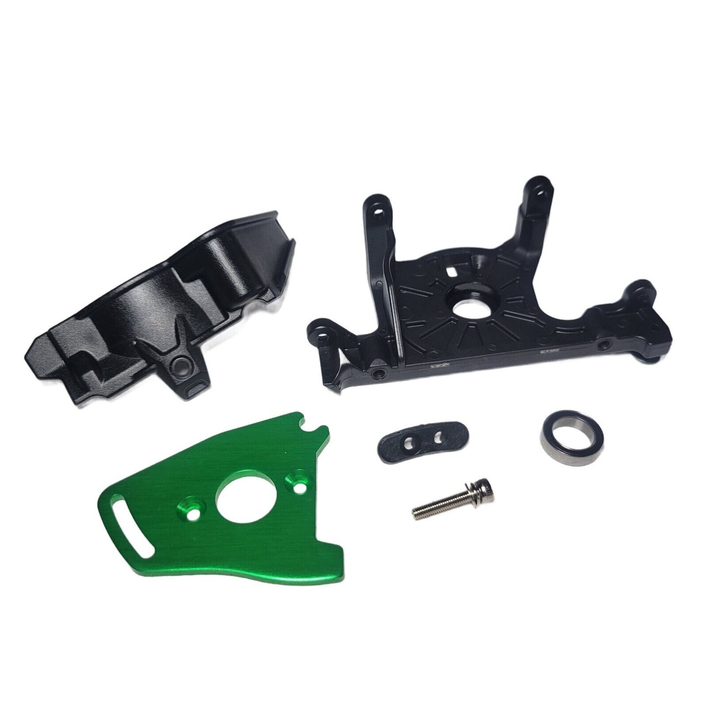 Fits Traxxas Rustler Ultimate 4x4 VXL Motor Mount Green Gear Cover LCG Chassis