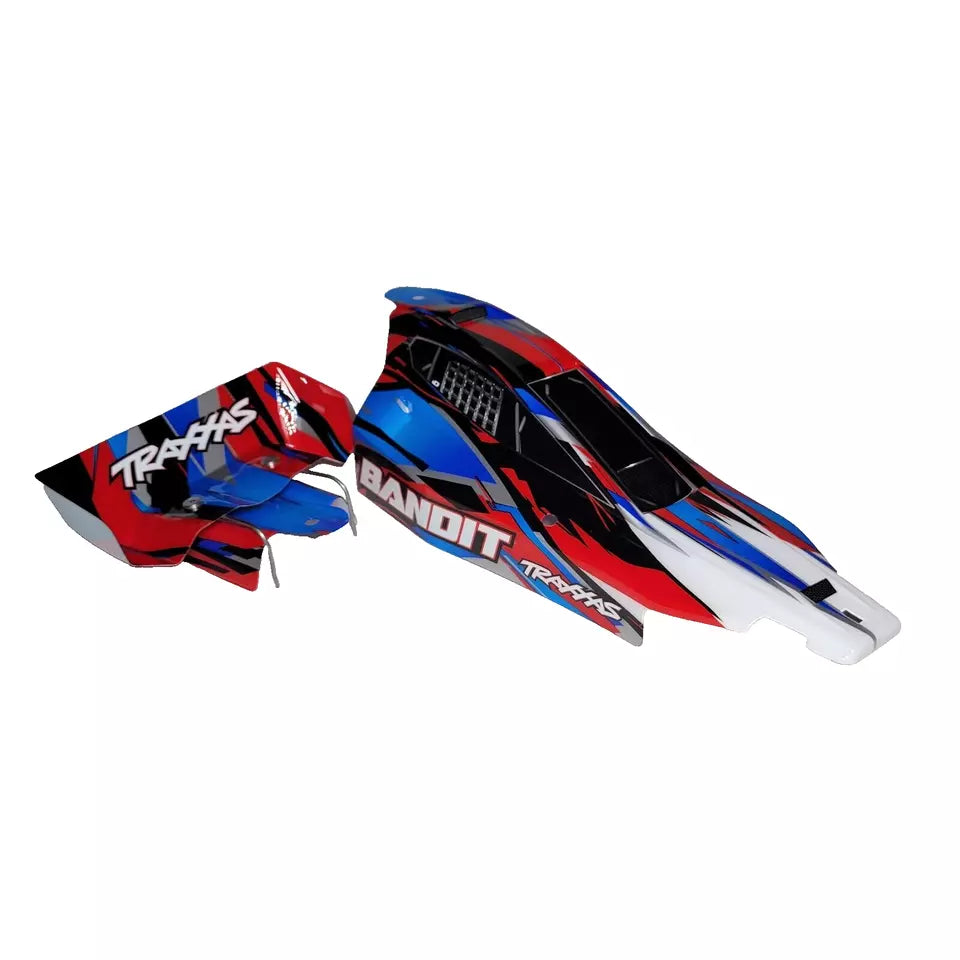 Fits Traxxas Bandit XL-5 Black Red Blue Body Factory Painted Decaled Also VXL