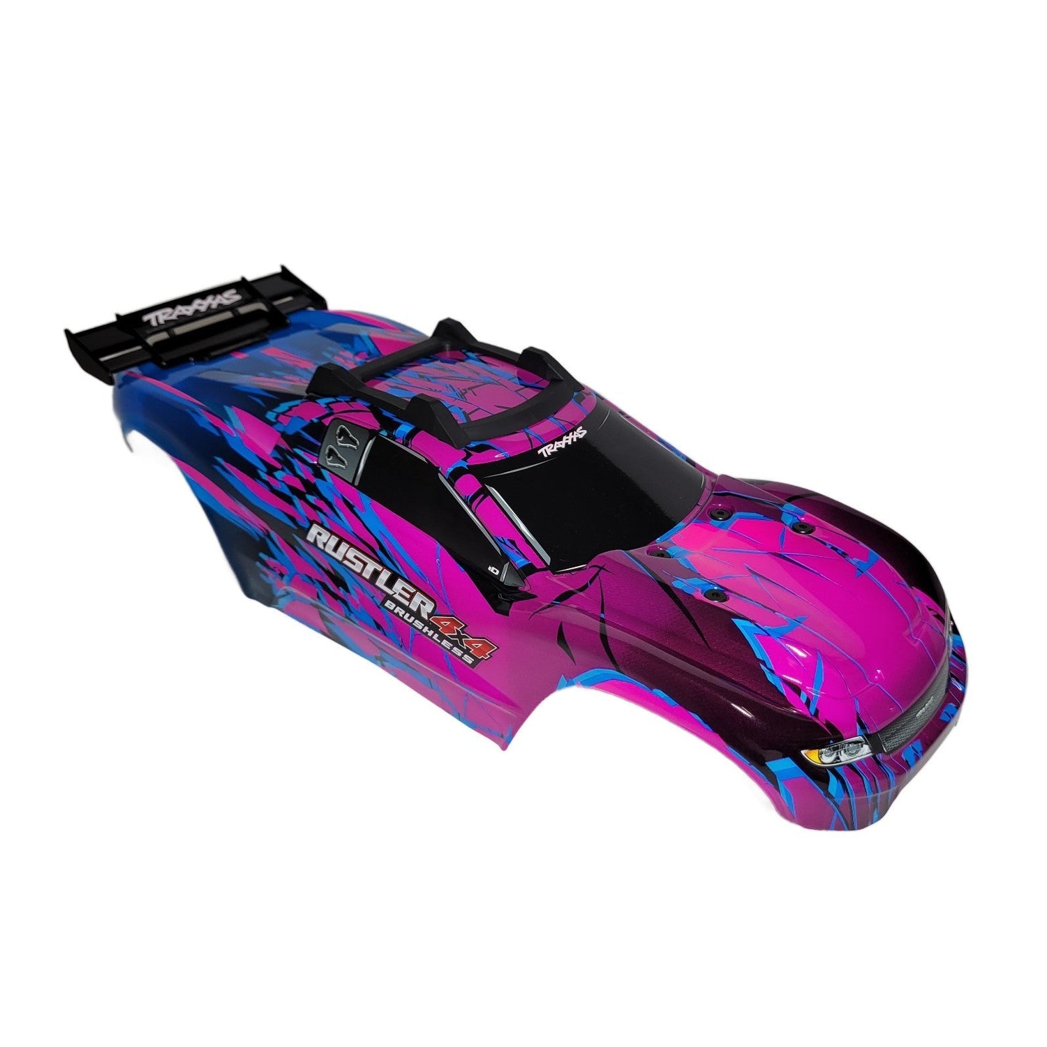 Fits Traxxas Rustler 4X4 VX3 Purple Blue Body NEW ClipLess Mount (ONLY FITS VX3)
