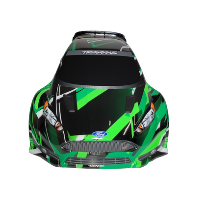 Fits Traxxas Rally 4x4 VXL HD Green Black Body Clipless Mounts 4wd / BL2s 7427