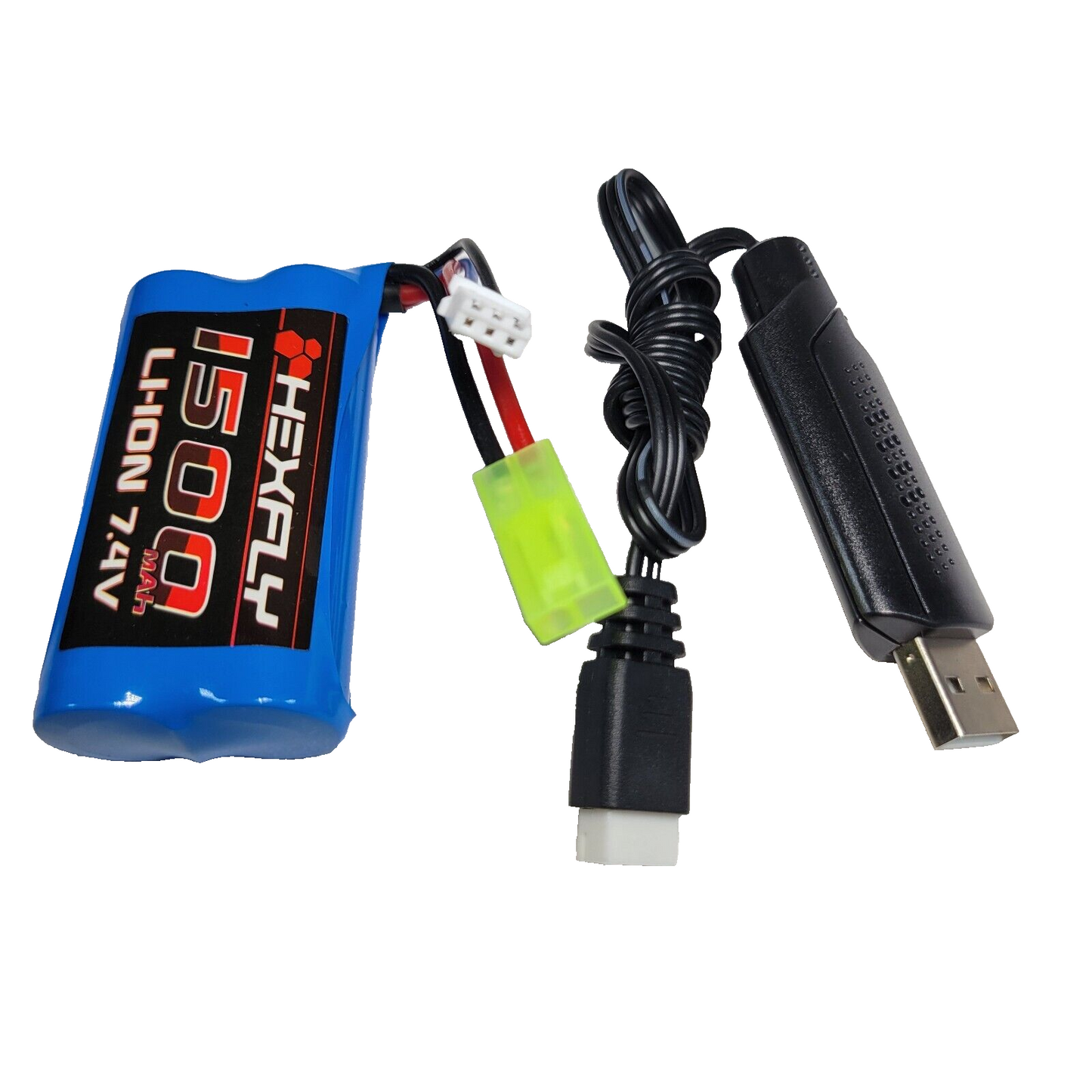 Redcat Ridgerunner 1500mAh Li-Ion Battery 12225TA 7.4V & USB Charger / Ridgerock