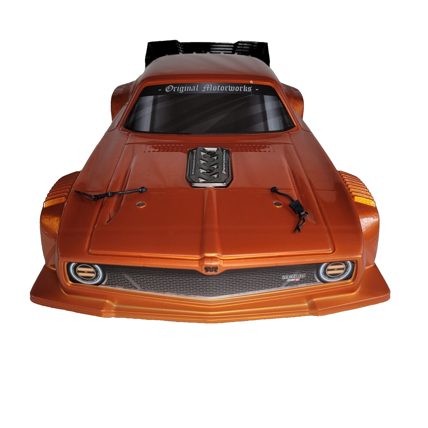 Arrma Felony 6s Body Shell Orange Factory Painted Resto-Mod Street Bash Stickers