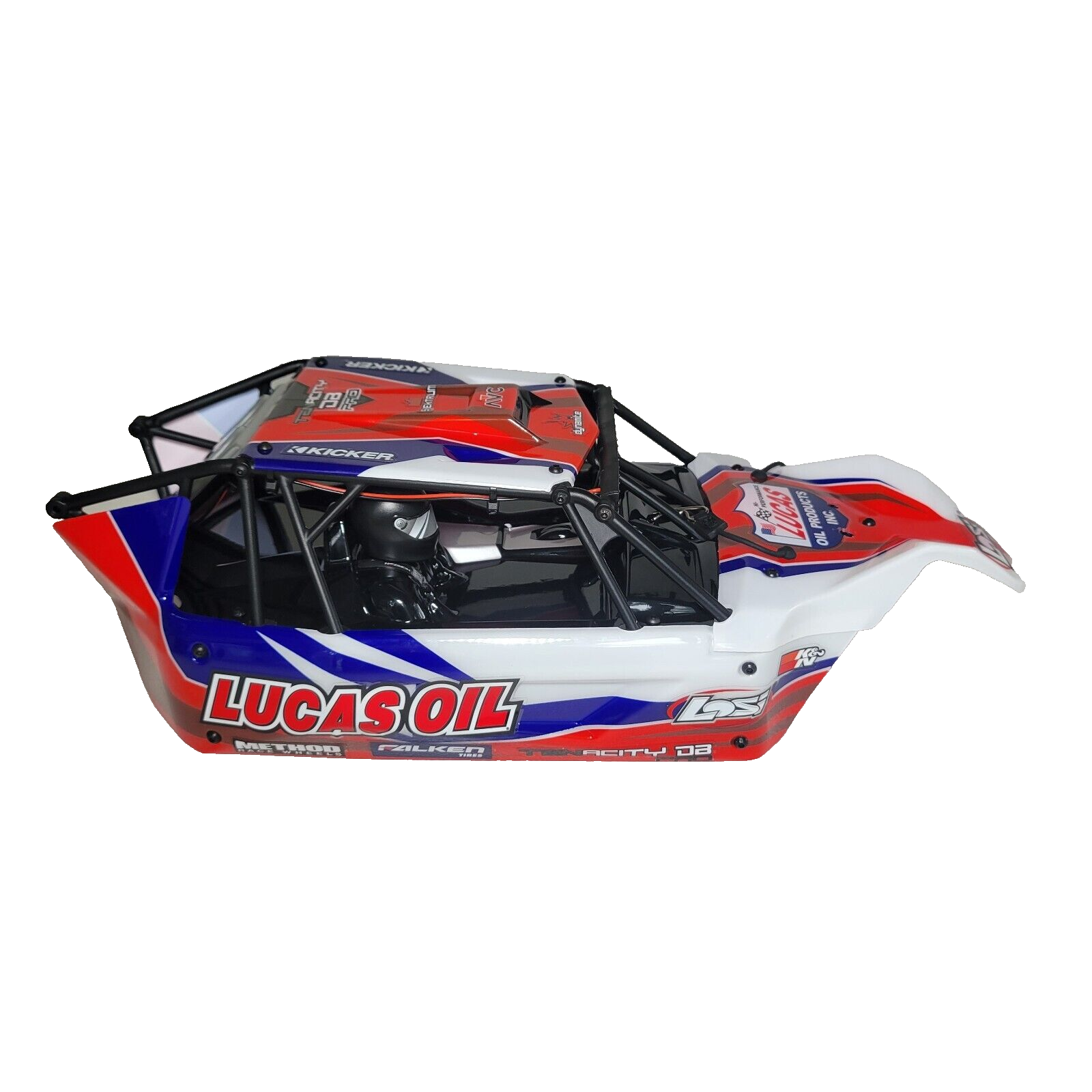 Losi Tenacity DB Pro Lucas Oil Body Rollcage LED Light Bar Rear Wing / Spoiler