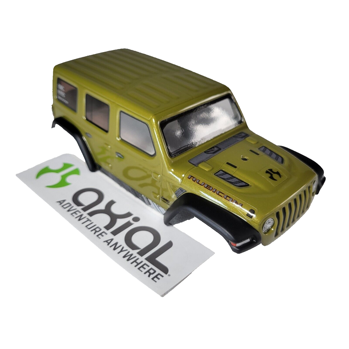 Axial SCX24 Jeep Wrangler JLU Body Factory Painted Green & Decals