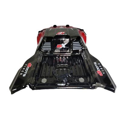 Arrma Kraton 4S V2 BLX Body Factory Painted Decaled Red Truck Clips 4X4
