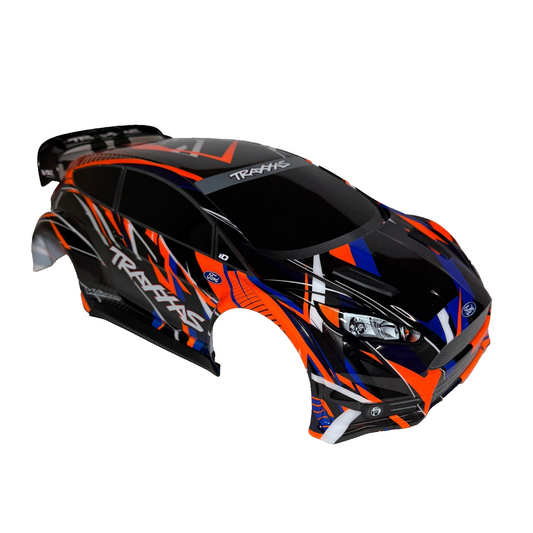 Fits Traxxas Rally 4x4 VXL HD Orange Black Body Clipless Mounts 4wd / BL2s 7427