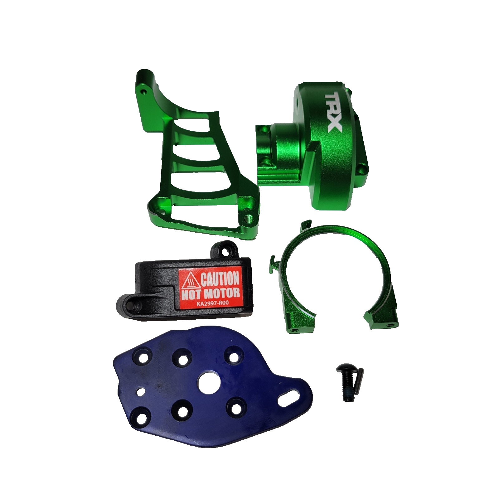 Fits Traxxas 1/10 Wide-Maxx Green Aluminum Motor Mounts & Gear Covers Set 10262