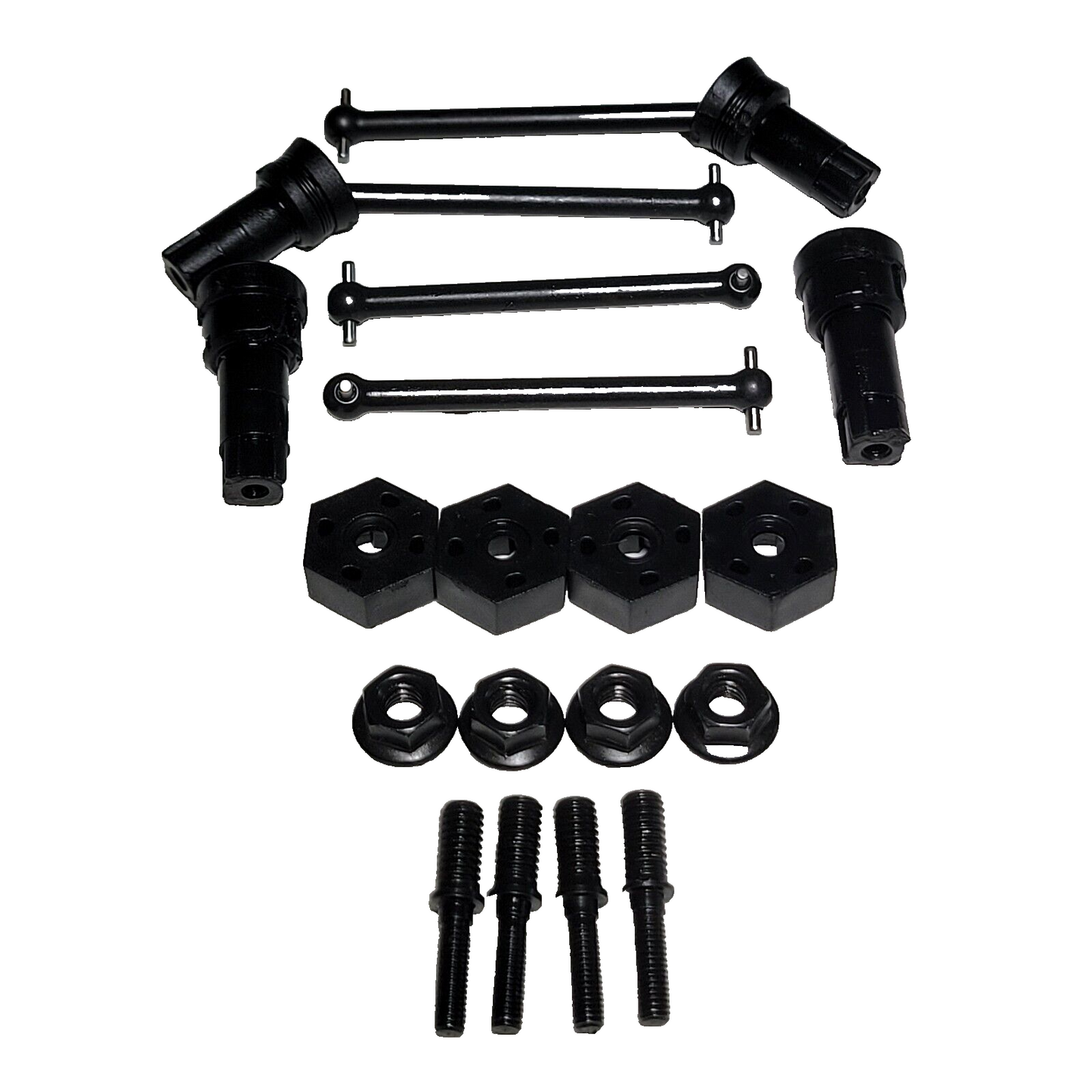 Arrma Mojave Grom 1/18 Driveshafts Axles Dogbone Stub Axle CVD Hexes Front Rear