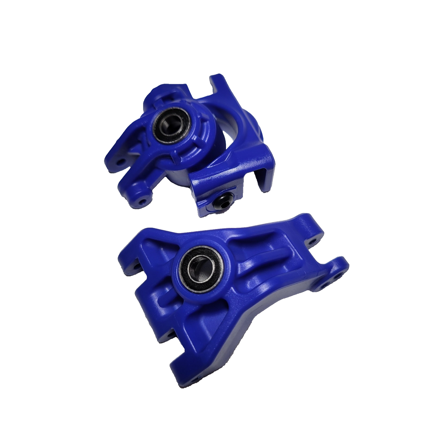 Fits Traxxas Rally 4x4 VXL HD Steering Knuckles Carriers Blocks Bearing Hub Blue