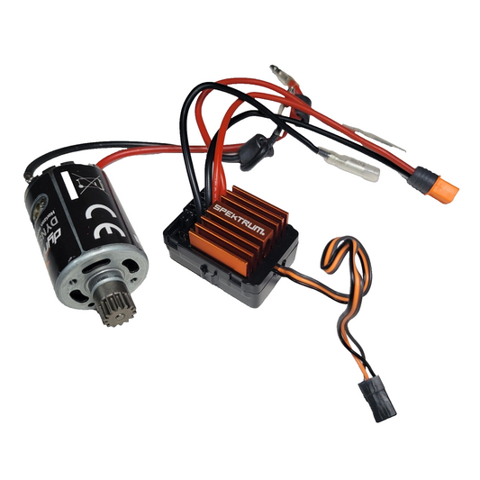 Axial SCX10 iii K10 Spektrum 40A Brushed Waterproof ESC 2s-3s IC3 & 35T Motor