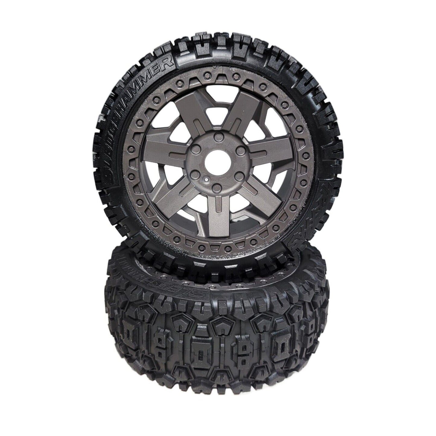 Fits Traxxas Jato 4x4 BL-2s Buggy Tires Sledgehammer Mounted & 17mm 3.0" Wheels