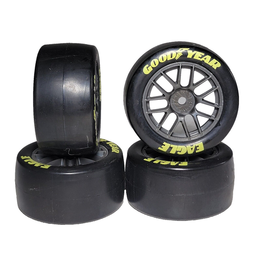 Losi Nascar Grom Tires Medium Goodyear Eagle Factory Mounted / Glued