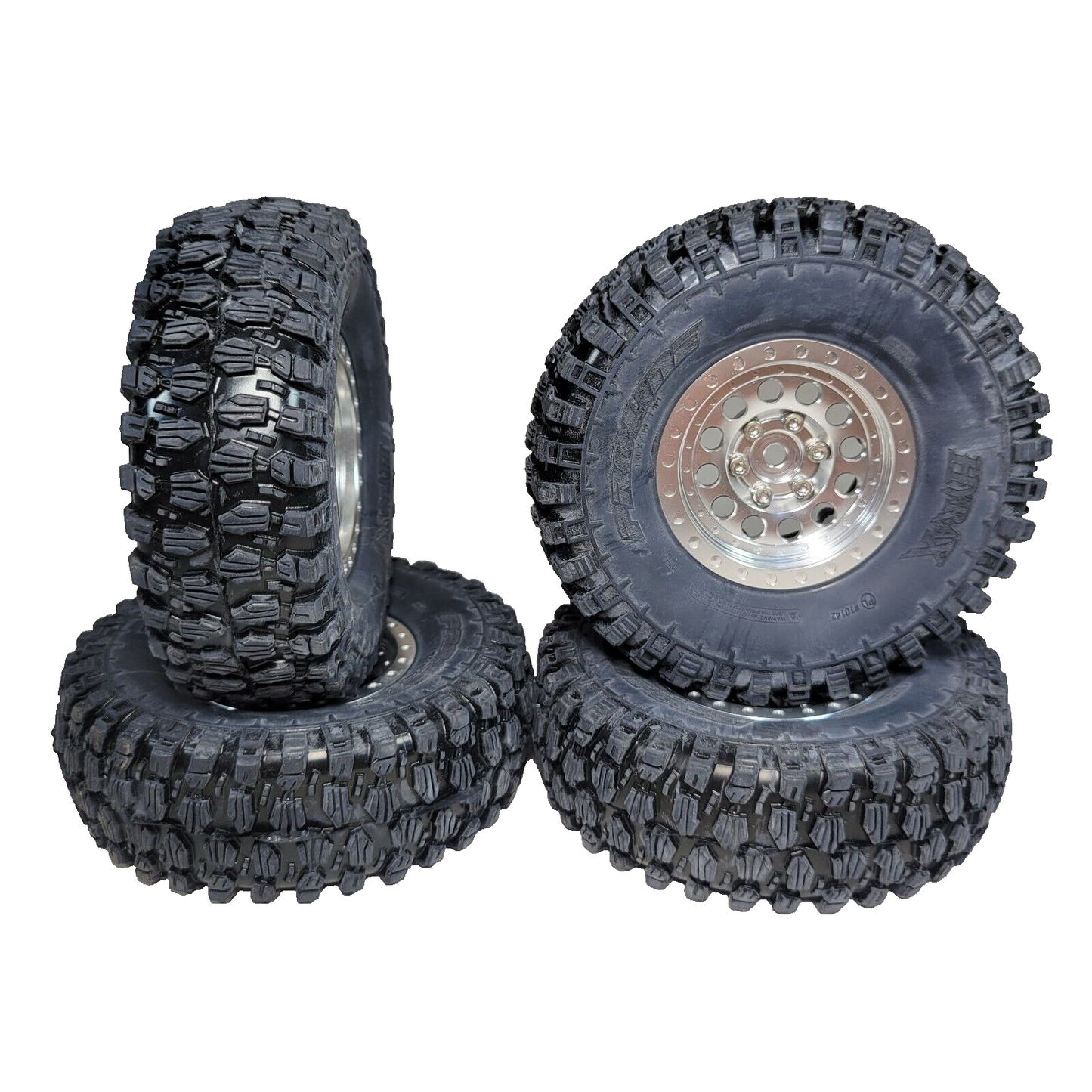 Axial SCX10 iii Chevy K-10 Pro-Line Hyrax Tires Aluminum BeadLoc 1.9 12mm Wheels