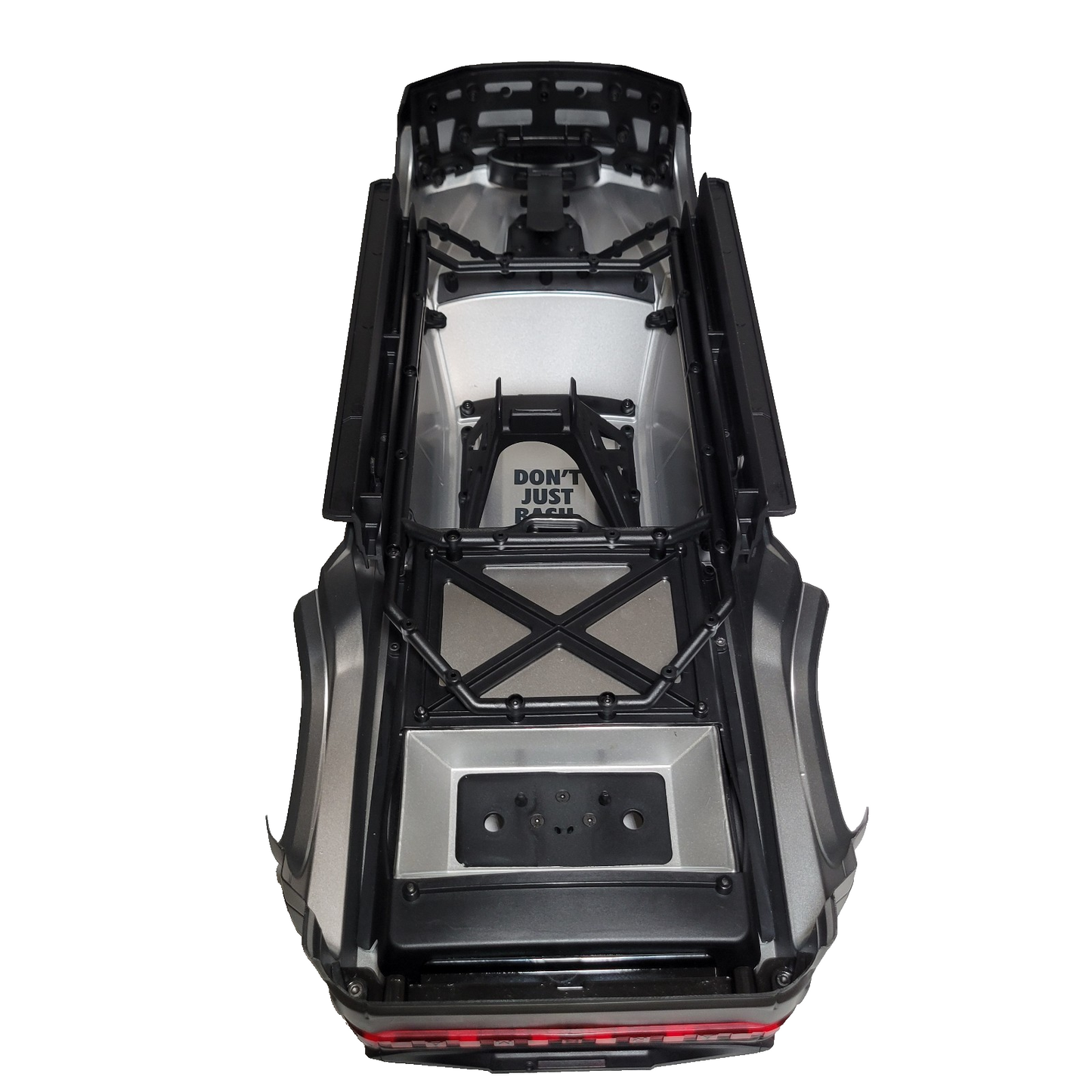 Arrma Big Rock 6s Body Gunmetal Factory Painted Deacled Complete Mirrors Cage