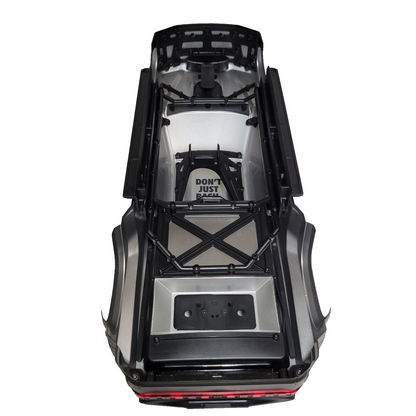 Arrma Big Rock 6s Body Gunmetal Factory Painted Deacled Complete Mirrors Cage