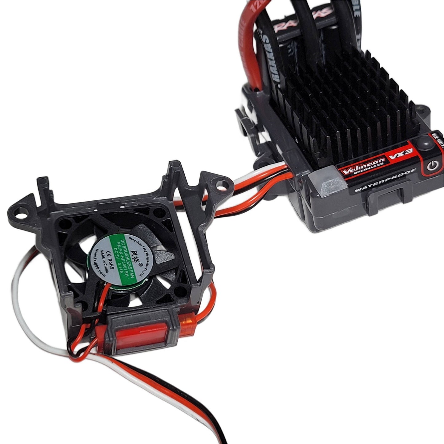 Fits Traxxas Slash 2wd VX3 Waterproof 3200KV Brushless 5mm Motor & 3s ESC W Fan