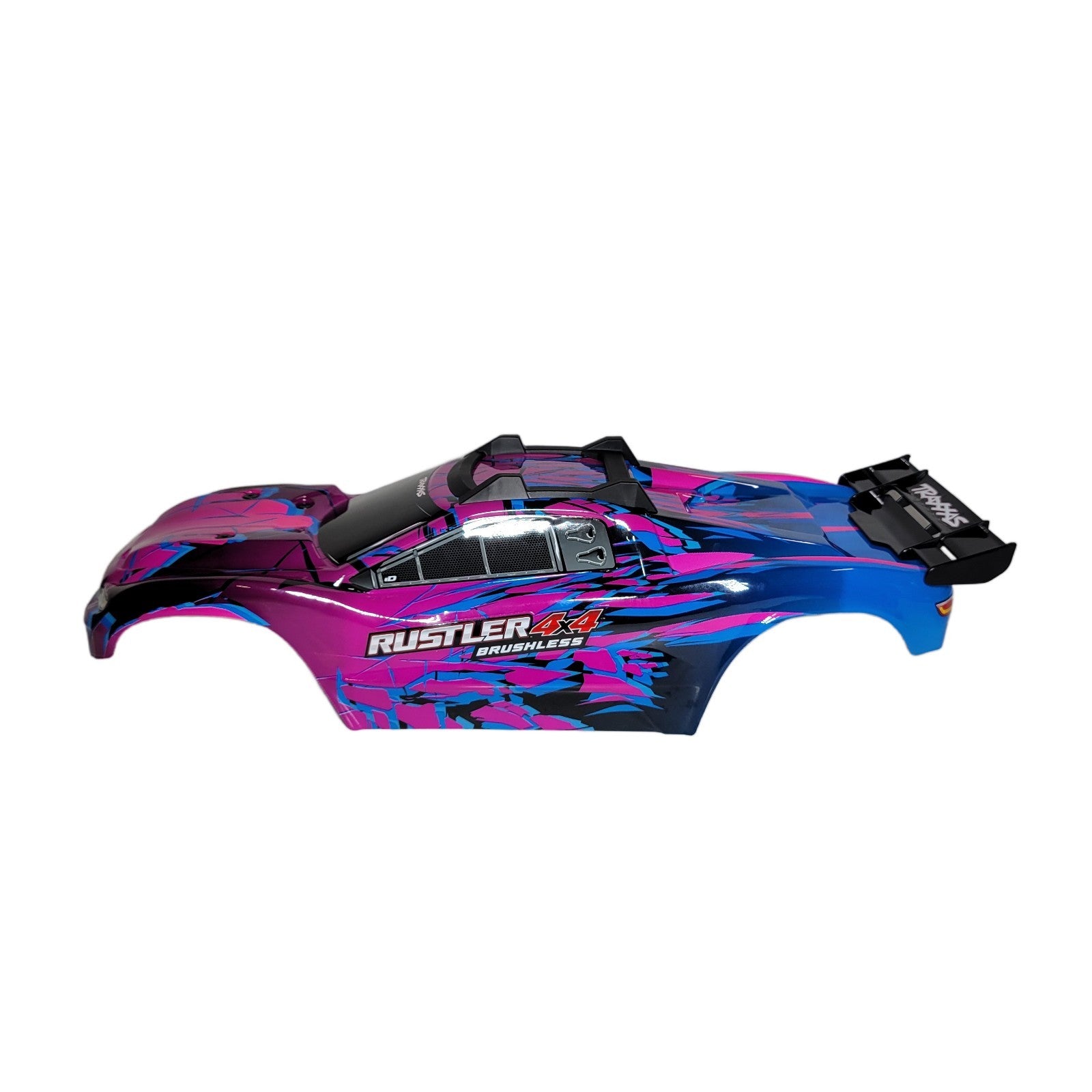 Fits Traxxas Rustler 4X4 VX3 Purple Blue Body NEW ClipLess Mount (ONLY FITS VX3)