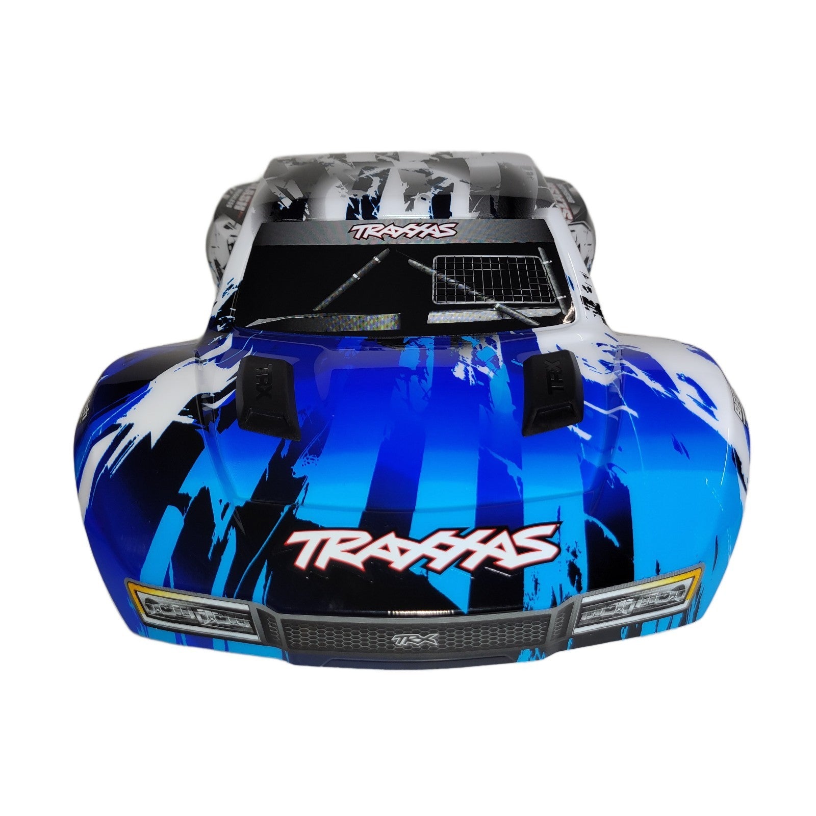 Fits Traxxas Slash VX3 2wd Body CLIPLESS Factory Painted Decals Blue Black White